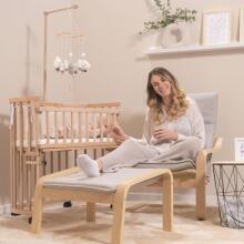 Kidsworld Wood Bed Rail Art.132313 Natural Bērnu gultas aizsargmala / aizsārgbarjera (86x27.5 cm)