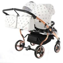 Junama Glow Duo Art.GD-04  Детская универсальная коляска 2 в 1 для двойни