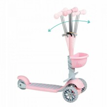 Qkids ILI Scooter Art.HUBA00016 Pink  Детский самокат 3 в 1