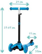 Qkids Lumis Scooter Led  Art.HUBA00004 Детский трёхколёсный самокат