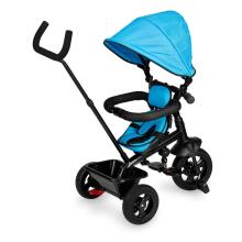 Qkids Mila Art.ROTR00007 Pink Bērnu trīsritenis ar rokturi un jumtiņu 3 vienā