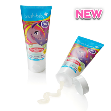 Brush Baby Toothpaste Strawberry Art.BRB029  Детская зубная паста  от 3+ лет  ,50мл