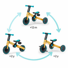 Kinderkraft Tricycle 4Trike Art.KR4TRI00YEL0000 Yellow  Saliekamais bērnu trīsriteņis/skrējritenis 3 vienā