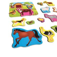 Roter Käfer  Magnetic Puzzle Farm Art.RK2090-01 Puzle ar magnētiem Ferma (Vladi Toys)