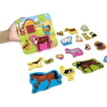 Roter Käfer  Magnetic Puzzle Farm Art.RK2090-01 Puzle ar magnētiem Ferma (Vladi Toys)
