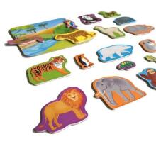 Roter Käfer  Magnetic Puzzle Zoo Art.RK2090-02 Puzle ar magnētiem Zoodārzs (Vladi Toys)