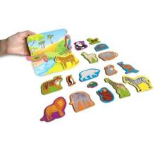 Roter Käfer  Magnetic Puzzle Zoo Art.RK2090-02 Puzle ar magnētiem Zoodārzs (Vladi Toys)