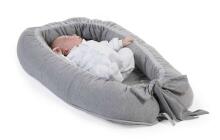 Childhome Babynest  Art.CCBNJERGR Jersey Grey Ligzdiņa - kokons jaundzimušajiem Babynest