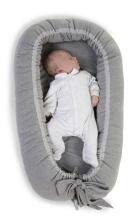Childhome Babynest  Art.CCBNJERGR Jersey Grey Ligzdiņa - kokons jaundzimušajiem Babynest