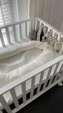 Childhome Babynest  Art.CCBNJEROW Jersey Off White Ligzdiņa - kokons jaundzimušajiem Babynest