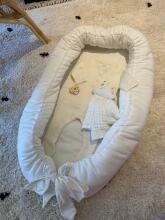 Childhome Babynest  Art.CCBNJEROW Jersey Off White Ligzdiņa - kokons jaundzimušajiem Babynest