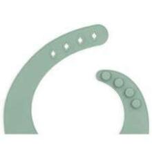 Jollein Silicone Bib Art.029-007-00095 Ash Green  Priekšautiņš silikona, ar kabatiņu, 6+m .1 gab.