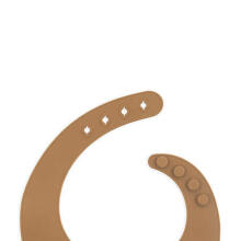 Jollein Silicone Bib Art.029-007-00092 Caramel  Силиконовый, мягкий нагрудник с кармашком, 6+м.1 шт.