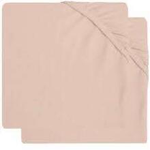 Jollein Jersey Pink Art.2511-847-00090 palags ar gumiju 75x95cm,2 gab