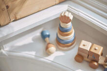 Jollein Wooden Tower  Art.120-001-66026 Shell Blue   Koka piramīda