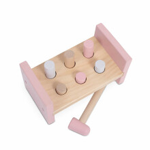 Jollein Hammer Toy  Art.118-001-66021 Pink  Деревянная развивающая игрушка c молоточком