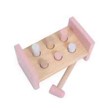 Jollein Hammer Toy  Art.118-001-66021 Pink Koka rotaļa ar āmuru