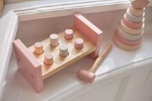 Jollein Hammer Toy  Art.118-001-66021 Pink Koka rotaļa ar āmuru