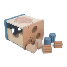 Jollein Shape Sorter  Art.104-001-66026 Blue  Koka sorteris
