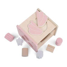 Jollein Shape Sorter  Art.104-001-66025 Pink  Koka sorteris
