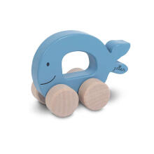 Jollein Wooden Toy Car Art.112-001-66024 Blue  Bērnu koka rotalļieta ar riteņiem