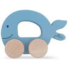 Jollein Wooden Toy Car Art.112-001-66024 Blue  Bērnu koka rotalļieta ar riteņiem