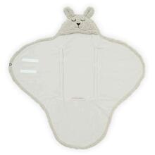 Jollein Wrap Blanket Bunny Art.032-566-66018 Ash Green  Flīsa ietinamā sedziņa 100x105cm