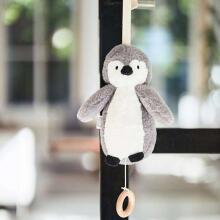 Jollein Musical Pinguin Art.043-001-65369 Storm Grey Подвесная музыкальная игрушка на  коляску/кроватку