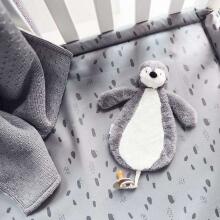 Jollein Pacifier Cloth Penguin Art.031-594-65369  Плюшевая клипса для детской пустышки