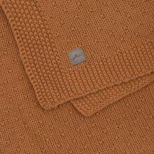 Jollein Bliss Blanket Art.516-522-65353 Caramel  Dabīgas kokvilnas pleds 100x150cm