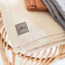 Jollein Bliss Blanket Art.516-522-65352 Nougat Dabīgas kokvilnas pleds 100x150cm