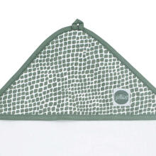 Jollein Bathcape  Art.534-836-65350 Ash Green  Bērnu dvielis ar kapuci 75x75 cm