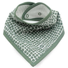 Jollein Bandana Bib  Art.029-867-65350 Ash Green  Детский хлопковый слюнявчик - платочек (2 шт.)