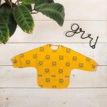 Jollein Waterproof Bib  Art.029-869-65282 Mustard  Bērnu lacīte / priekšautiņš  ūdensnecaurlaidīgs ar piedurknēm