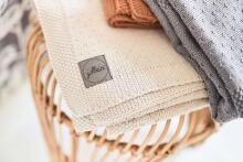 Jollein Bliss Blanket Art.516-511-65352 Nougat  Хлопковое одеяло/плед 75x100 см
