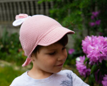 Baby Love Muslin Headband Art.132735 Pink Bērnu augstākās kvalitātes muslina cepure-lakatiņš