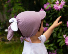 Baby Love Muslin Headband Art.132736 Violet  Детская муслиновая  шапка-косынка/платочек
