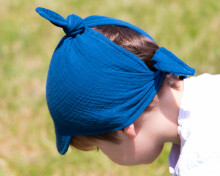 Baby Love Muslin Headband Art.132738 Turquoise  Детская муслиновая  шапка-косынка/платочек