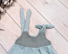 Baby Love Muslin Dresses Art.132814 Mint Bērnu augstākās kvalitātes muslina kleita