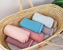 La bebe™ Muslin Blanket Art.132865 Blue
