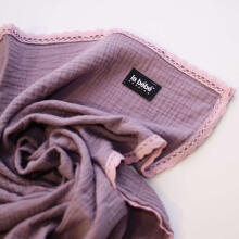 La bebe™ Muslin Blanket Art.132866 Pink Высококачественное  муслиновое одеялко / пледик 70x100см