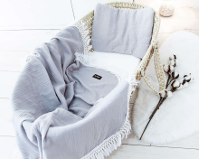 La bebe™ Muslin Blanket Art.132913 Grey