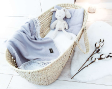 La bebe™ Muslin Blanket Art.132913 Grey