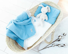 Baby Love Muslin Blanket Art.132915 Turquoise Высококачественное  муслиновое одеялко/пледик