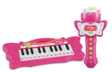 BONTEMPI 22 taustiņu elektroniskās tastatūras iGirl un karaoke mikrofona komplekts, 60 2171   