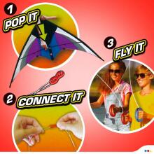 Colorbaby Toys Stunt Kite Pop Up Art.42734 Lidojošais gaisa pūķis