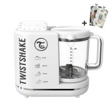 Twistshake Food Processor Art.133059 White  Пароварка-блендер 6 в 1 для приготовления детского питания
