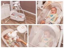 Lionelo Swing Henny  Art.133109 Dove Grey  Bērnu šūpoles (šūpuļkrēsls)