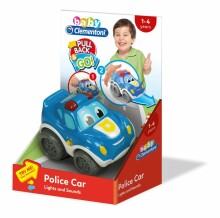 CLEMENTONI Baby Policijas automašīna Pull & Back, 17179