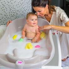 OK Baby Onda Art.38231600 Bianco Bērnu vanniņa ar termometru
